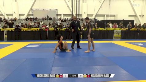 Nicolo Sanfilippo Bilardo vs Vinicius Gomes Inacio 2024 World IBJJF Jiu-Jitsu No-Gi Championship