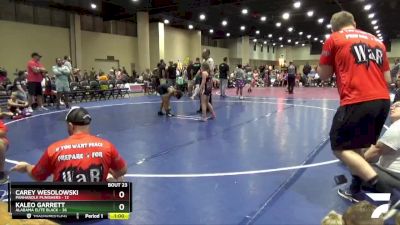 80 lbs Round 6 (8 Team) - Kaleo Garrett, Alabama Elite Black vs Carey Wesolowski, Panhandle Punishers