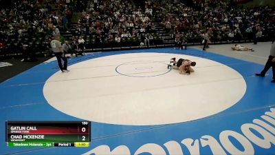 150 lbs Quarterfinal - Gatlin Call, Spanish Fork vs Chad Mckenzie, Viewmont