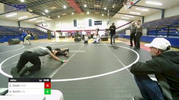 46 lbs 2nd Place - Garrett Doyle, Cowboy Wrestling vs Hadley-Glen Smith, Coweta Tiger Wrestling
