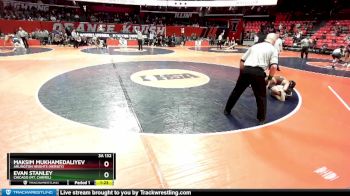 3A 132 lbs Quarterfinal - Maksim Mukhamedaliyev, Arlington Heights (Hersey) vs Evan Stanley, Chicago (Mt. Carmel)