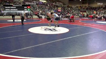 4A 285 lbs Cons. Round 1 - Blake Findley, Pottsville vs Aerol Amuimuia, Pulaski Academy High School