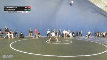 150 lbs Cons. Round 3 - Oakley Rich, Dodge City vs Jonovan Wyatt, Wichita-Heights HS