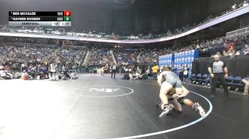 7A 175 lbs Semifinal - Ben McCaleb, Topsail vs Hayden Rogers, Grimsley Senior High School