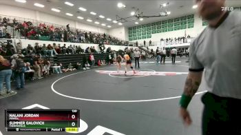 130 lbs 3rd Place Match - Summer Galovich, Thermopolis vs Nalani Jordan, Powell