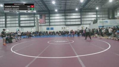 125 lbs Finals (2 Team) - Charles Leggett, PINNING PYTHONS vs Dominic Sanchez, FIGHT CHURCH WRESTLING CLUB