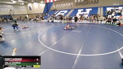 52-56 lbs Round 3 - Wells Cochran, Uintah Wrestling vs Evrett Gardiner, Agon Academy Wrestling