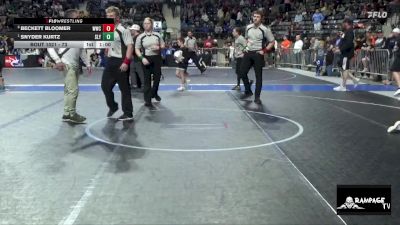73 lbs 1st Place Match - Snyder Kurtz, Slyfox vs Beckett Bloomer, WWC