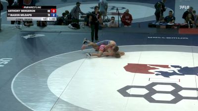 126 lbs Cons. Semis - Anthony Bergeron, Ohio vs Mason Milsaps, Texas