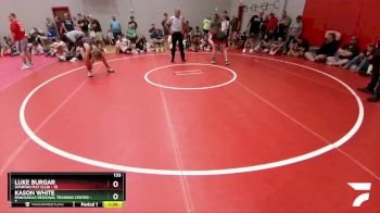133 lbs Round 4 (6 Team) - Kason White, Panhandle Regional Training Center vs Luke Burgar, Spartan Mat Club
