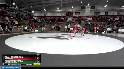 125 lbs Cons. Round 3 - Roberto Estrada, Western Colorado vs Adam Concepcion, Adams State