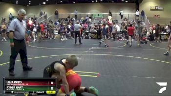 92 lbs Round 2 (6 Team) - Liam Jones, East Kansas Eagles vs Ryder Hart, Mi Pitbulls Gold