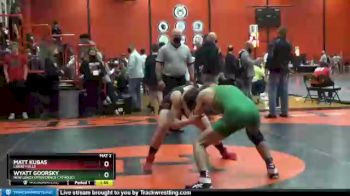 152 lbs Cons. Round 3 - Matt Kubas, LIBERTYVILLE vs Wyatt Goorsky, New Lenox (PROVIDENCE CATHOLIC)