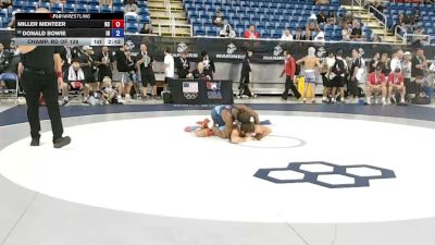138 lbs Champ. Rd Of 128 - Miller Menteer, North Carolina vs Donald Bowie, Indiana