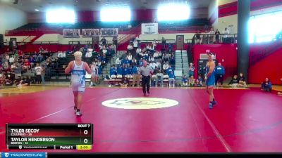 175 lbs Semis & 1st Wb (8 Team) - Taylor Henderson, Bremen vs Tyler Secoy, Columbus