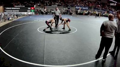 D 2 126 lbs Quarterfinal - Jonas Rebstock, St. Thomas More vs Nathan Martin, St. Michael The Archangel