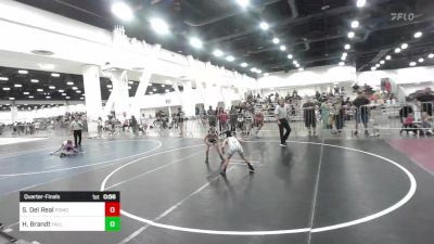 58 lbs Quarterfinal - Sier Del Real, Pomona Elite vs Hudson Brandt, Fallon Outlaws WC
