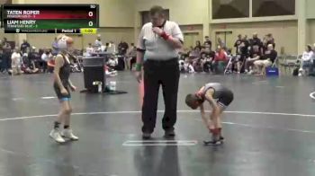 50 lbs Finals (2 Team) - Liam Henry, Tennessee Blue vs Taten Roper, Missouri Gold