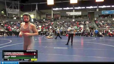 120 lbs Quarterfinal - Brady Grier, Wrath vs Cayden Christensen, Hammer Time Wrestling Academy