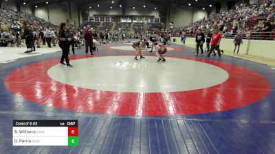 140 lbs Consi Of 8 #2 - Baylie Williams, Garage Grapplers Wrestling vs Quinn Parris, Georgia