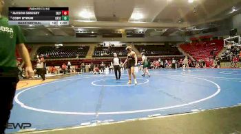 190 lbs Quarterfinal - Jaxson Grigsby, SAND SPRINGS vs Coby Byrum, CATOOSA