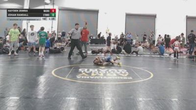 52 lbs Rr Rnd 1 - Hayden Zemba, Mat Assassins Red - BK8E vs Johan Randall, CTWHALE - BK8E