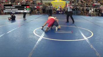 128 lbs Cons. Round 4 - Raiden Boney, OhioG2 vs Zachary Bridges, Pursuit