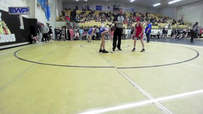 80 lbs Consi Of 8 #2 - Bryson Caywood, Grove vs Jaxon Barr, Victory Christian JH