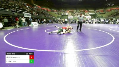 167 lbs Round Of 16 - Brock Kitchen, Buchanan vs Levi Hart, Tehachapi