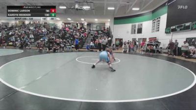 126 lbs Cons. Round 3 - Karsyn Redeker, Team Central Wrestling Club vs Dominic Larson, Thorn Wrestling Club