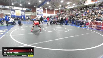 120 lbs Cons. Round 3 - Erik Lopez, Santa Ana vs Jonathan Madera, Chino