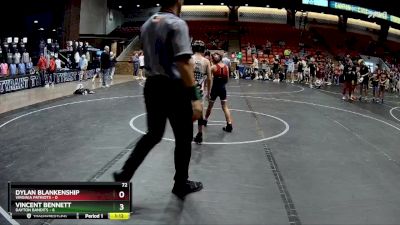 72 lbs Round 2 (6 Team) - Vincent Bennett, Dayton Bandits vs Dylan Blankenship, Virginia Patriots