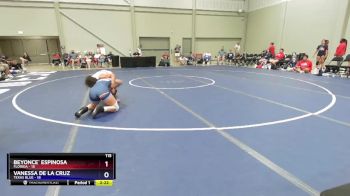 115 lbs Placement Matches (16 Team) - Beyonce` Espinosa, Florida vs Vanessa De La Cruz, Texas Blue