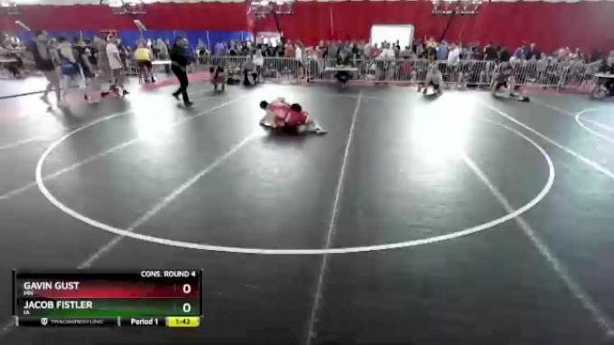 160 lbs Cons. Round 4 - Gavin Gust, MN vs Jacob Fistler, IA