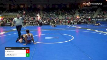 110 lbs Quarterfinal - Drake Blasi, Maize WC vs Andre Martinez, New Mexico Wolfpack