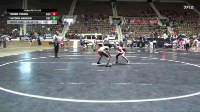 1A-4A 106 Cons. Round 5 - Owen Young, Cleburne County vs Jayden Gadson, Fultondale