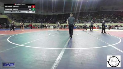 110 lbs Consi Of 16 #2 - Victoria Garcia, Norman Jr High vs Charlee Jones, Vinita Kids Wrestling