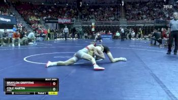 3A-150 lbs Cons. Round 4 - Cole Martin, Ames vs Braylon Griffiths, Ottumwa