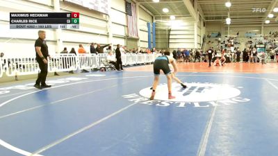 160 lbs Consi Of 64 #2 - Maximus Heckman, NY vs Charles Rice, CA