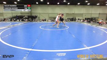 160 lbs Final - Callie Cigarroa, Super Girls K-6 Red vs Camrynn Watson, Team Washington K-6