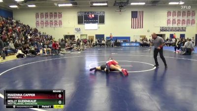 JV-4 lbs Round 1 - Holly Gudenkauf, West Delaware, Manchester vs Makenna Capper, Williamsburg