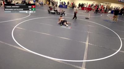 10U - 105 lbs Quarters - Benjamin Kaiyalethe, Edina Wrestling Association vs Chael Whitney, Minnesota