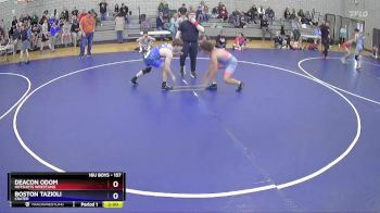 157 lbs Cons. Semi - Deacon Odom, HotShots Wrestling vs Boston Tazioli, Crater