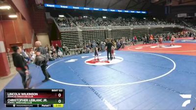 56 lbs Champ. Round 2 - Lincoln Wilkinson, Douglas Wrestling Club vs Christopher LeBlanc Jr., Powell Wrestling Club