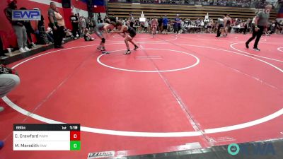 88 lbs Semifinal - Cayden Crawford, Pawhuska Elks Takedown vs Matthew Meredith, Raw Wrestling Club