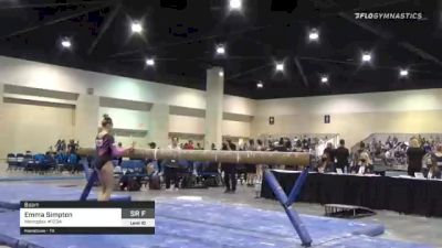 Emma Simpton - Beam, Metroplex #1234 - 2021 USA Gymnastics Development Program National Championships