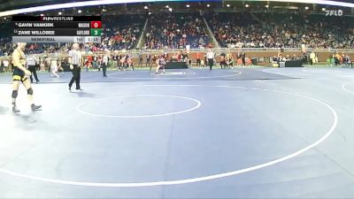 D2-165 lbs Semifinal - Gavin Vankirk, Mason HS vs Zane Willobee, Gaylord HS