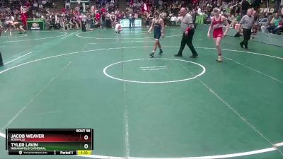 150 lbs Champ. Round 1 - Tyler Lavin, Indianapolis Cathedral vs Jacob Weaver, Rossville