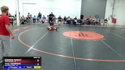 136 lbs 4th Wrestleback (16 Team) - Dawson Manley, Missouri Red vs Tyce Thompson, Oklahoma Blue