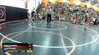 120 lbs Round 3 - Noah Matthews, Centerburg vs Jocelyn Ramey, Lucas